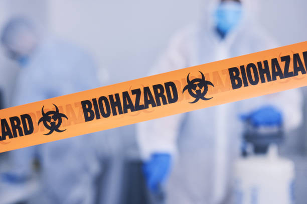 Professional Biohazard Cleanup technician working in North Falmouth, MA